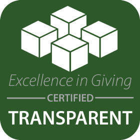 Excellence in Giving, certified transparent