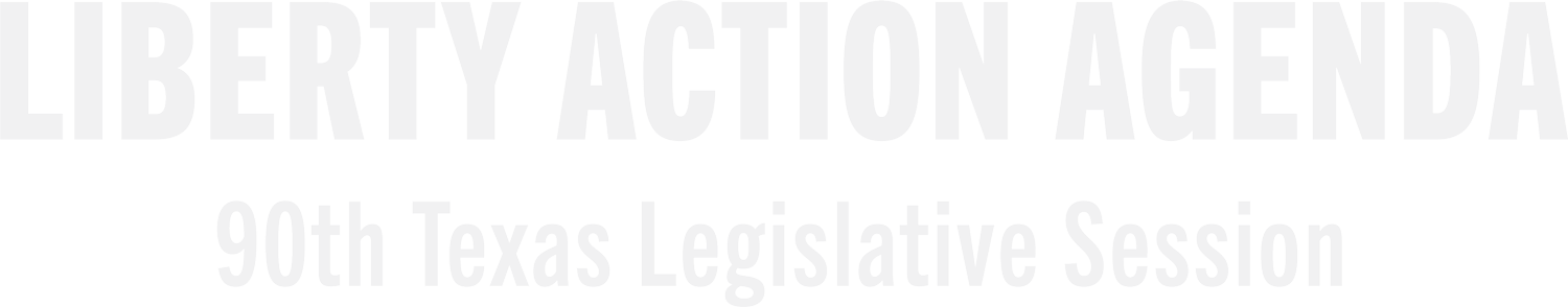 Liberty Action Agenda