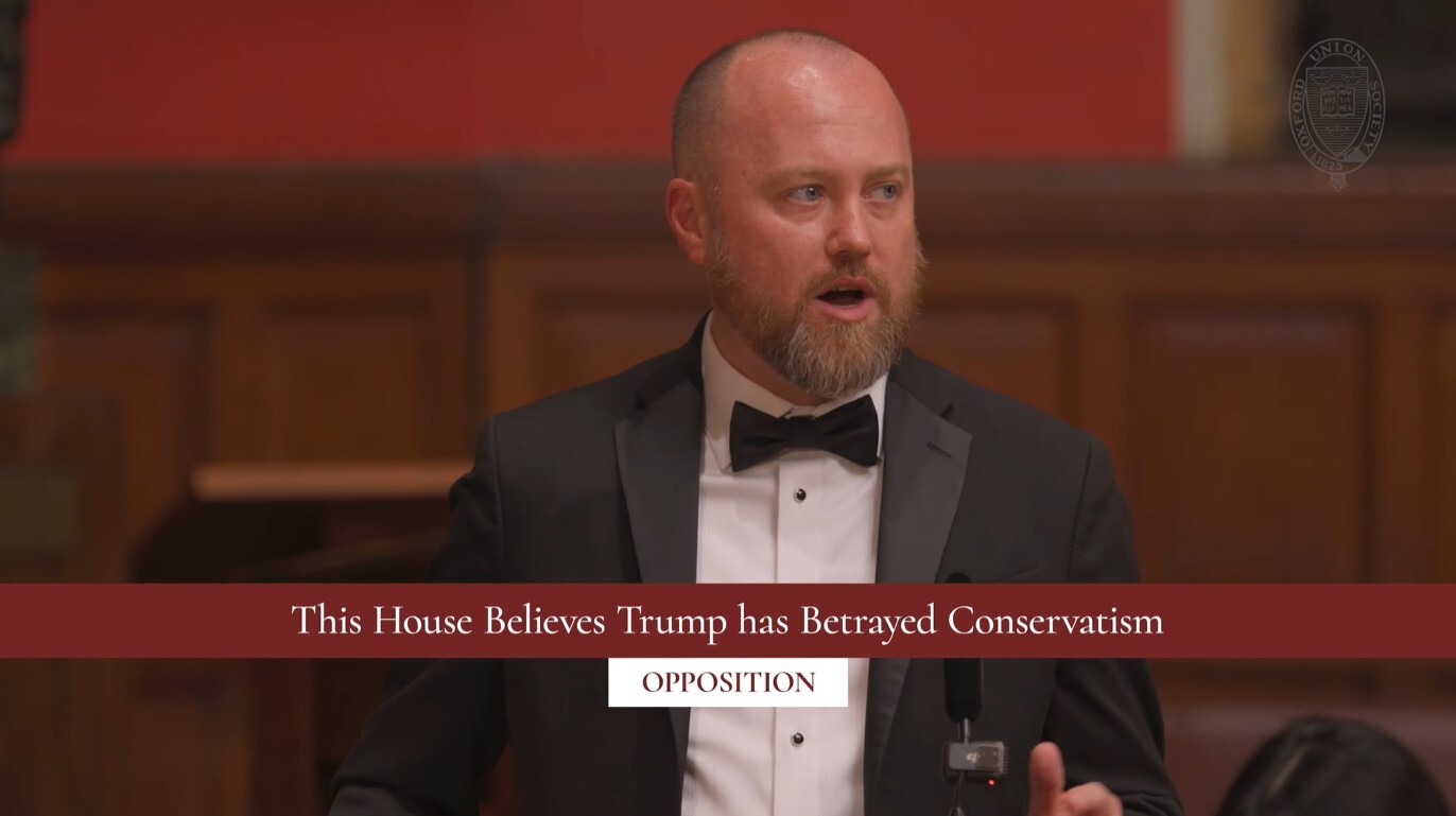 Oxford Union Debates: Greg Sindelar on Conservatism and President Trump